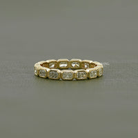 Radiant Lab Diamond Bezel Set Wedding Band