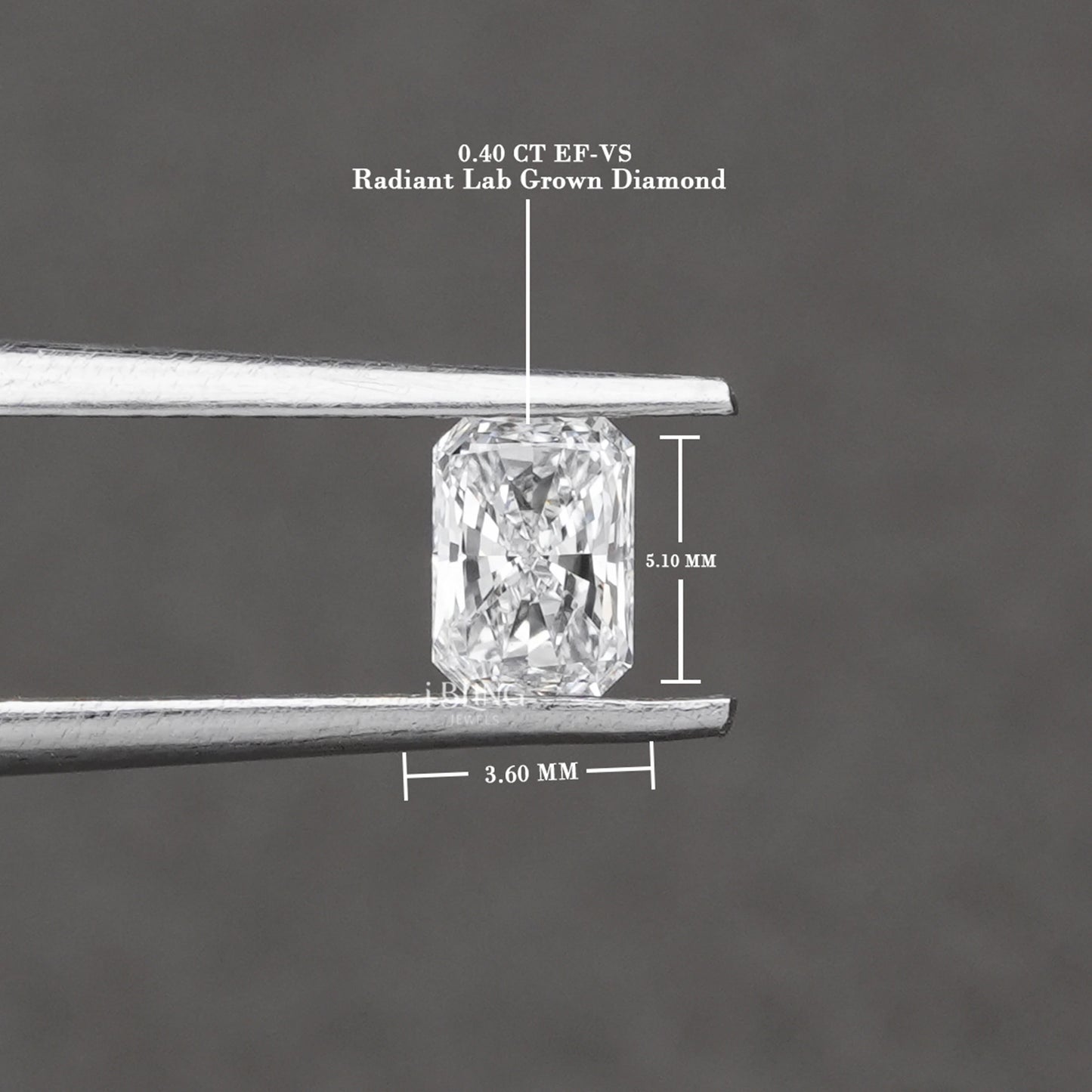 IGI Certified Radiant Cut Lab Grown Loose Diamond