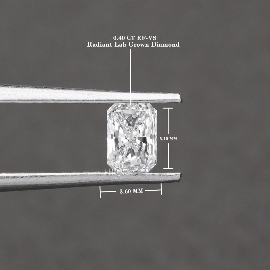 IGI Certified Radiant Cut Lab Grown Loose Diamond