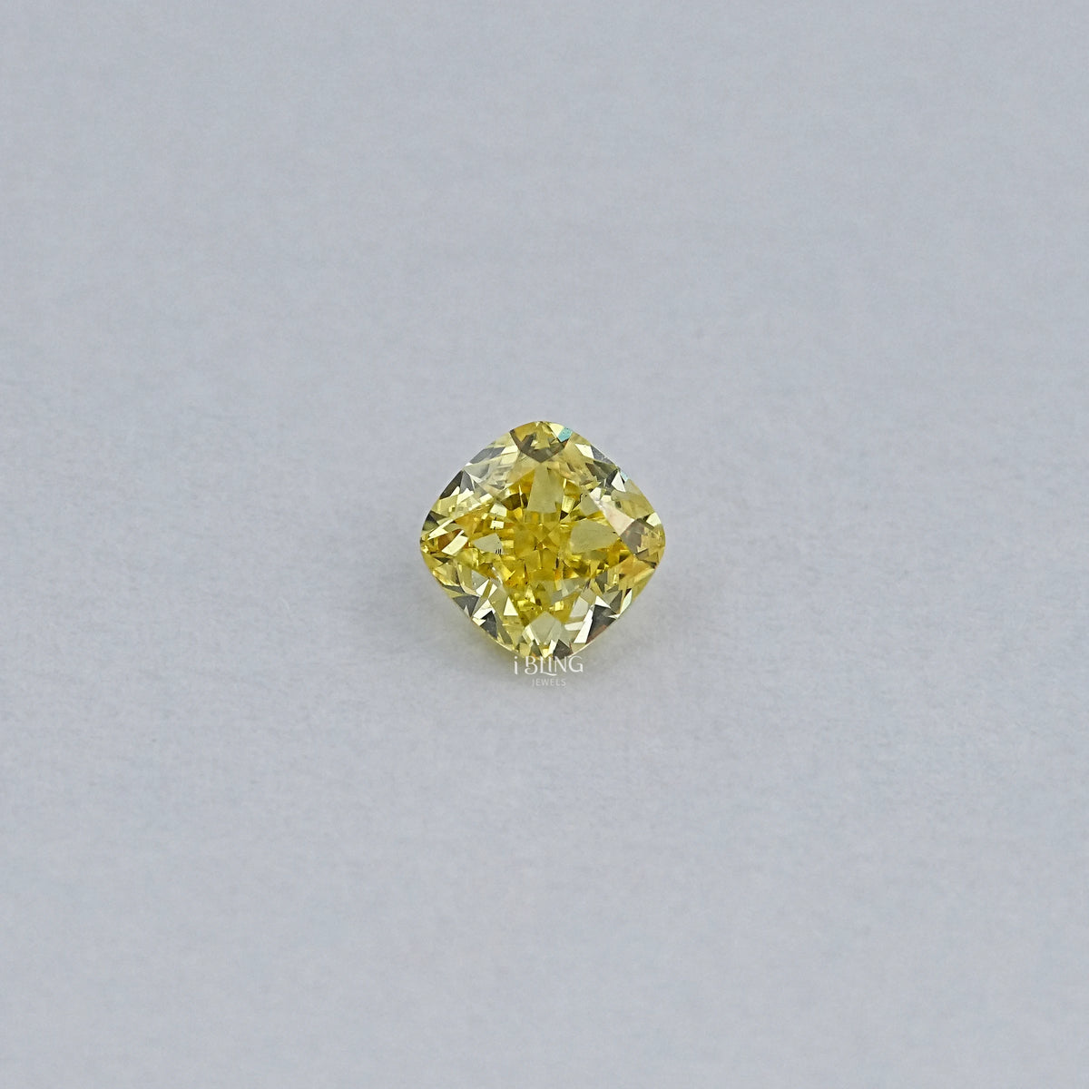 Yellow Cushion Cut Lab Grown Loose Diamond