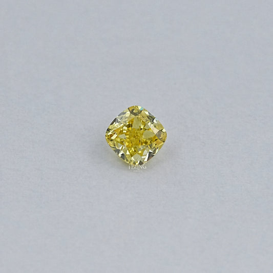 Yellow Cushion Cut Lab Grown Loose Diamond
