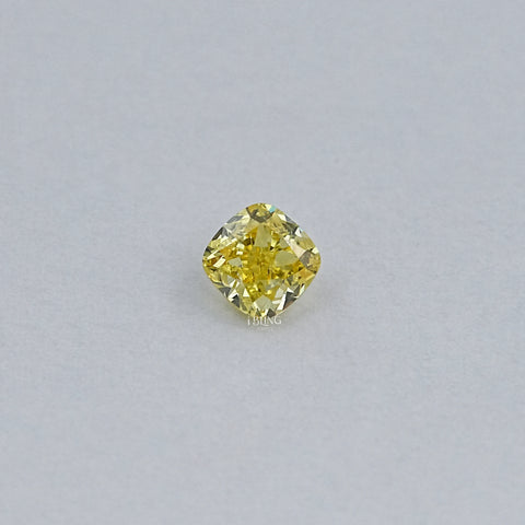 Yellow Cushion Cut Lab Grown Loose Diamond