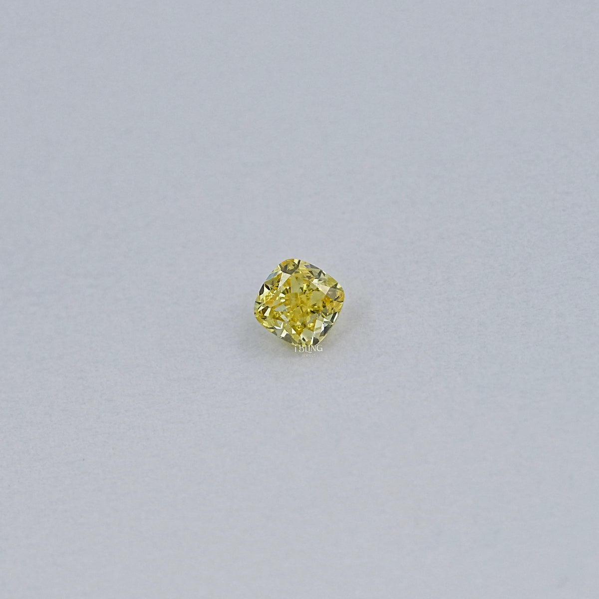 Yellow Cushion Cut Lab Grown Loose Diamond
