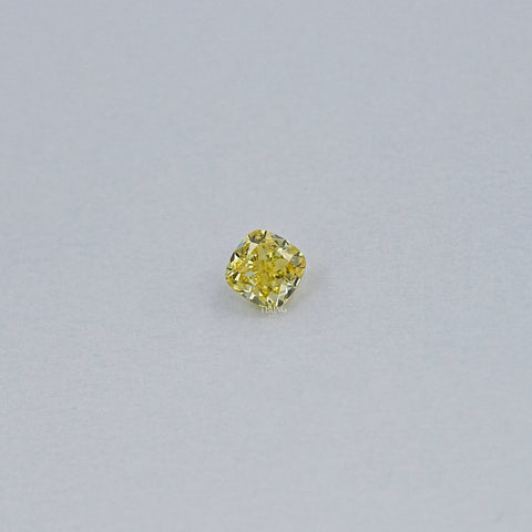 Yellow Cushion Cut Lab Grown Loose Diamond