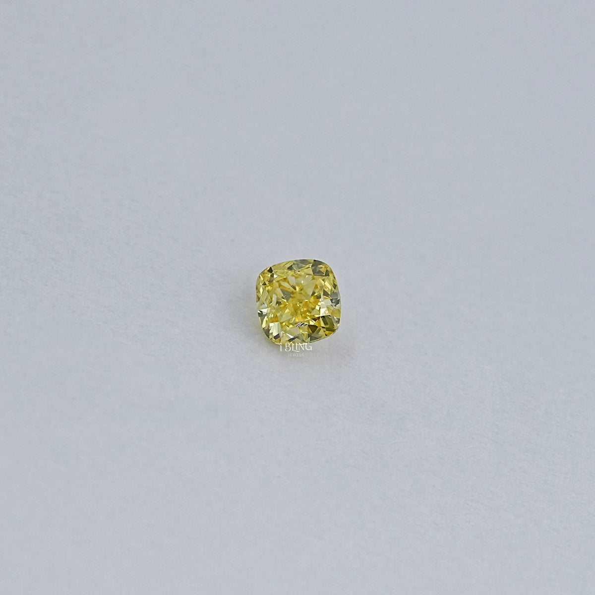 Yellow Cushion Cut Lab Grown Loose Diamond