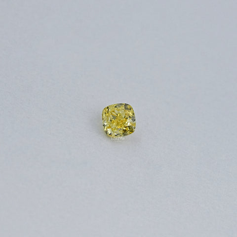 Yellow Cushion Cut Lab Grown Loose Diamond