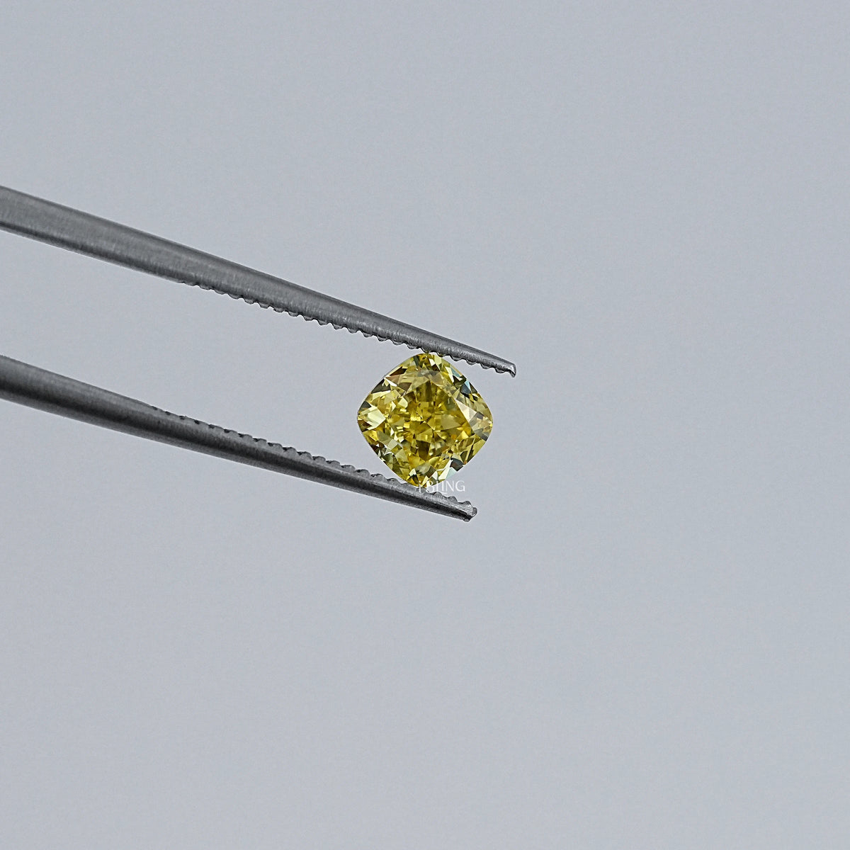 Yellow Cushion Cut Lab Grown Loose Diamond