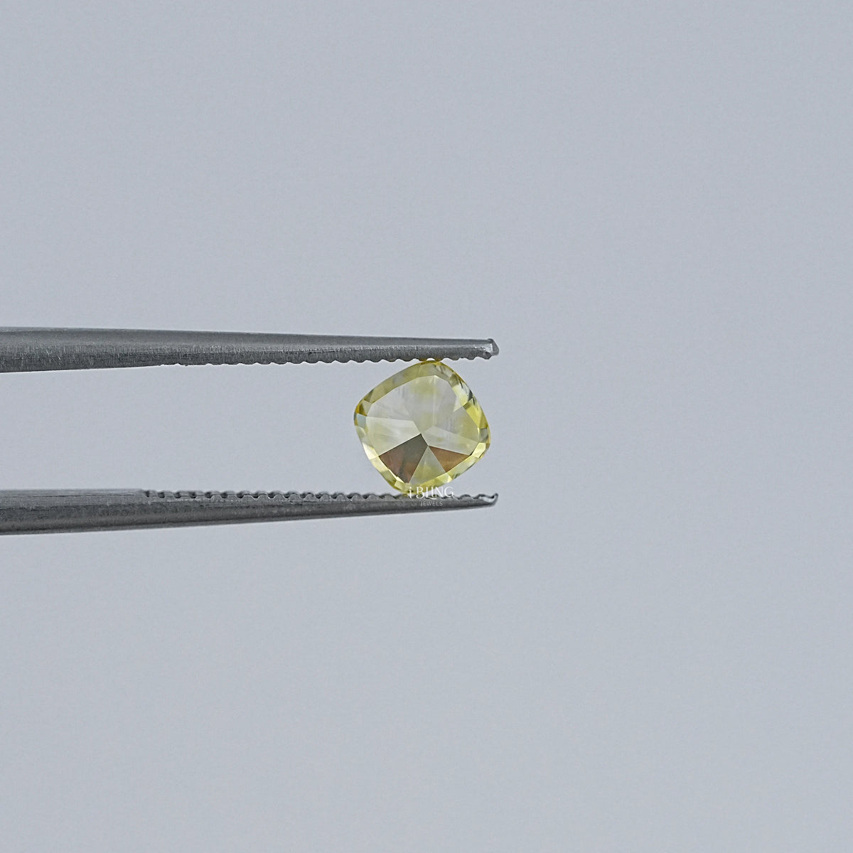 Yellow Cushion Cut Lab Grown Loose Diamond