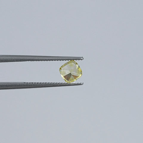 Yellow Cushion Cut Lab Grown Loose Diamond