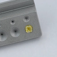 Yellow Cushion Cut Lab Grown Loose Diamond