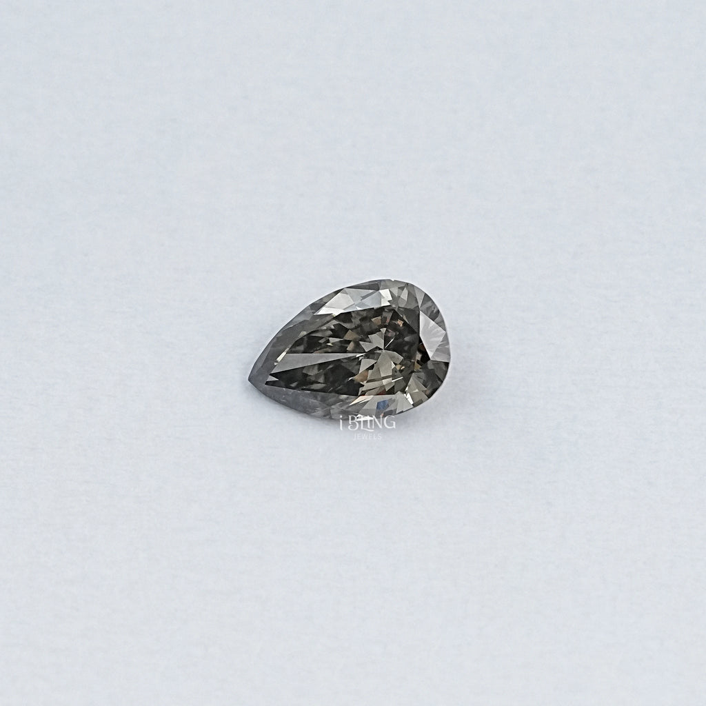 Olive Pear Shape Lab Grown Loose Diamond