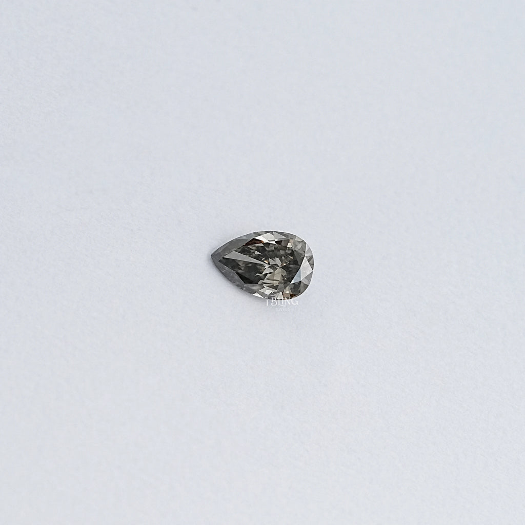 Olive Pear Shape Lab Grown Loose Diamond