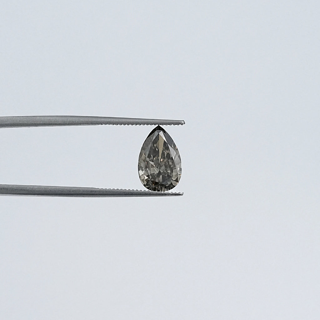 Olive Pear Shape Lab Grown Loose Diamond