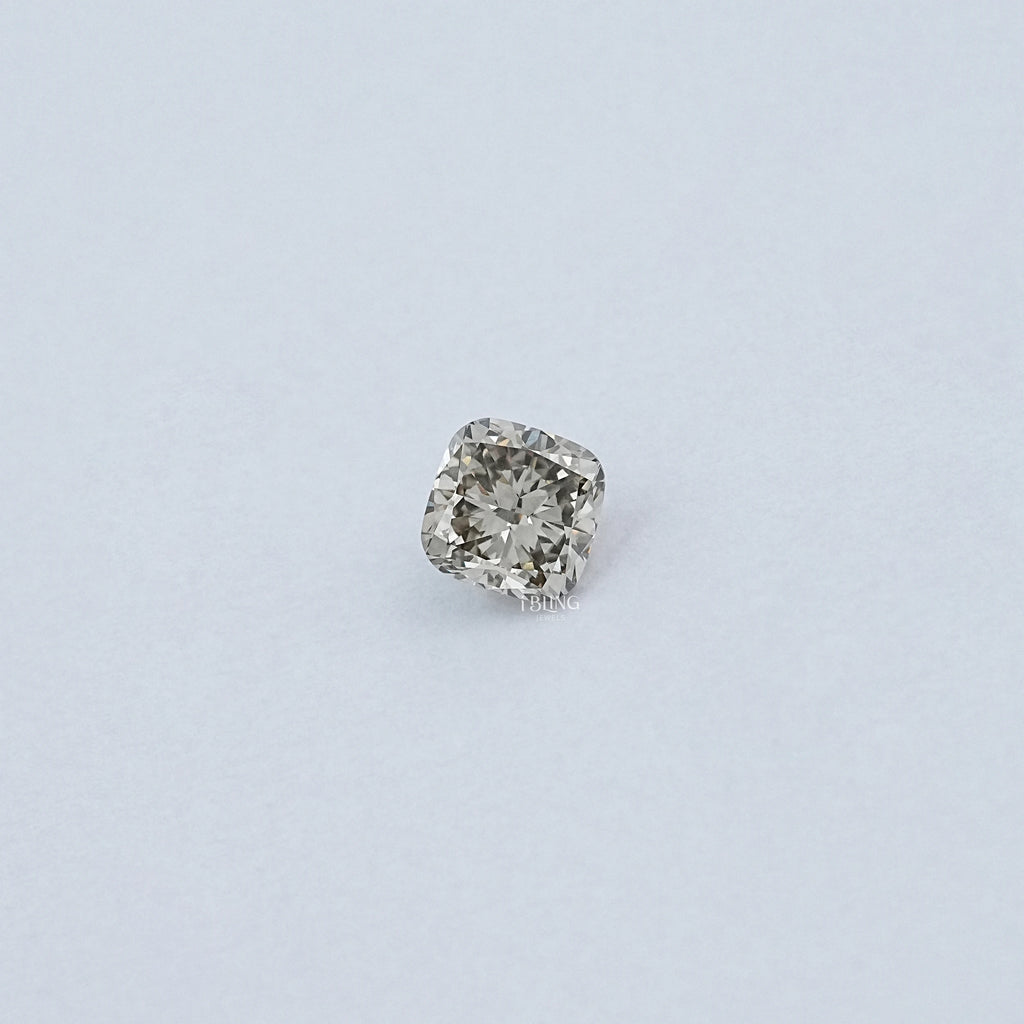 3.10 CT Olive Cushion Cut Lab Loose Diamond