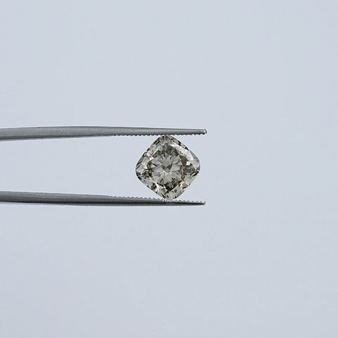 3.10 CT Olive Cushion Cut Lab Loose Diamond