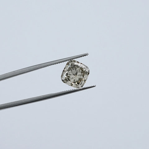 3.10 CT Olive Cushion Cut Lab Loose Diamond