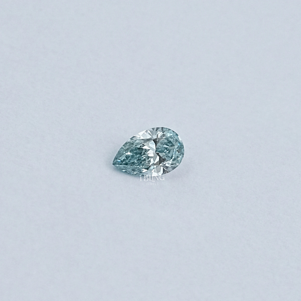 Light Blue Pear Cut Lab Loose Diamond Loose Diamond