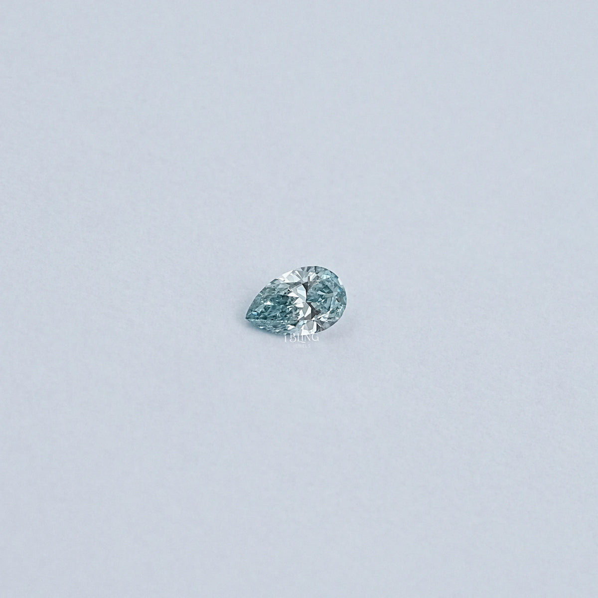 Light Blue Pear Cut Lab Loose Diamond Loose Diamond