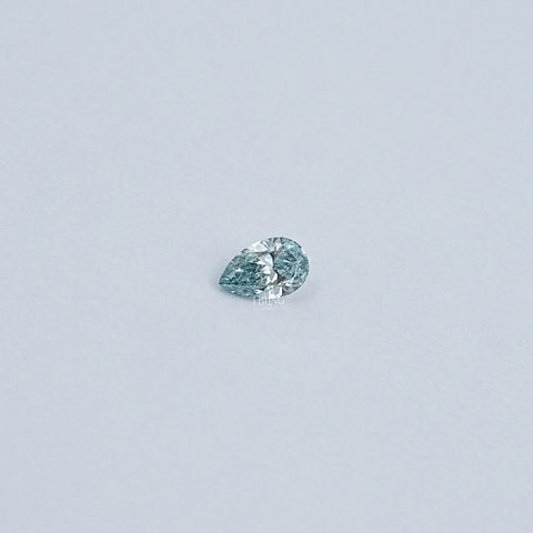Light Blue Pear Cut Lab Loose Diamond