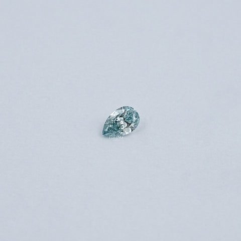 Light Blue Pear Cut Lab Loose Diamond