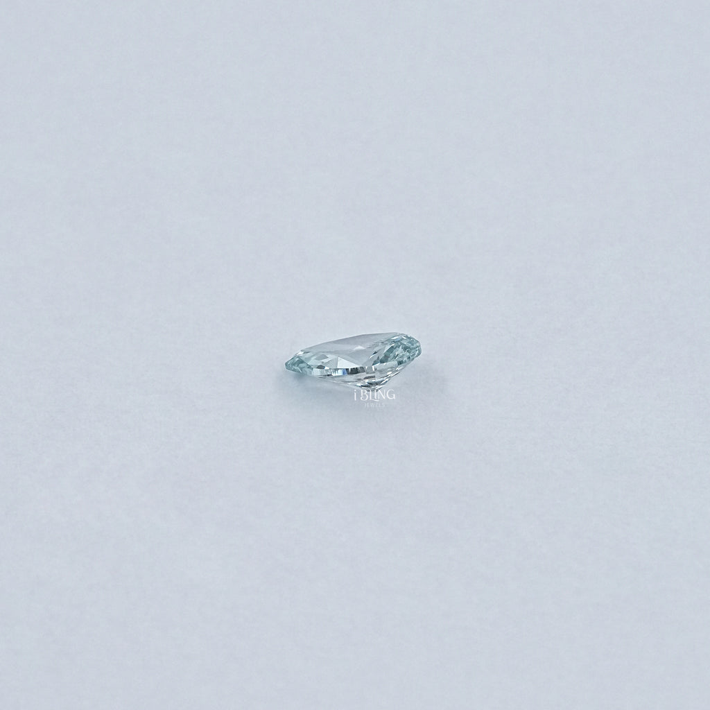 Light Blue Pear Cut Lab Loose Diamond