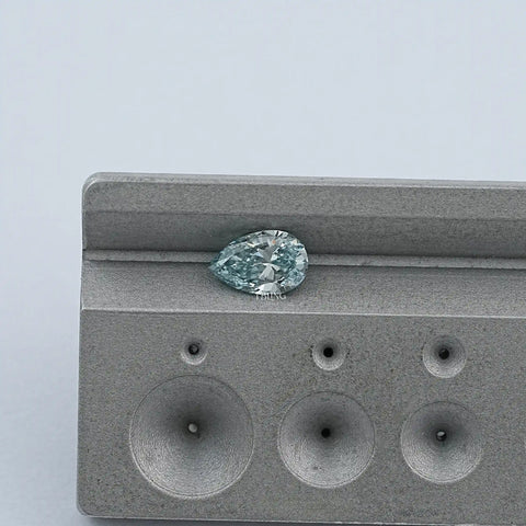 Light Blue Pear Cut Lab Loose Diamond