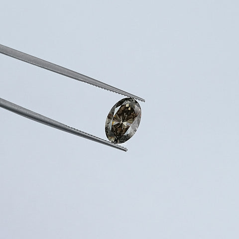Olive Oval Cut Lab Grown Loose Diamond