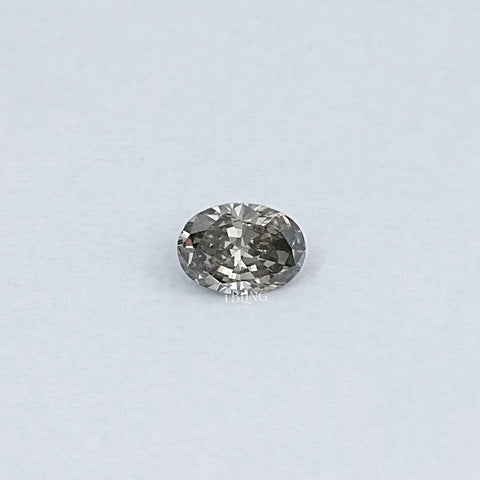 Black Olive Oval Cut Lab Loose Diamond
