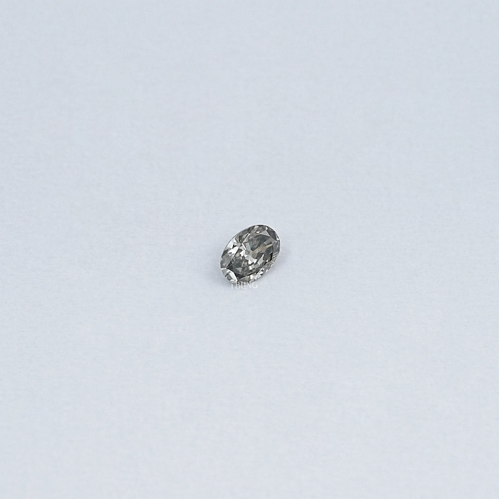 Black Olive Oval Cut Lab Loose Diamond