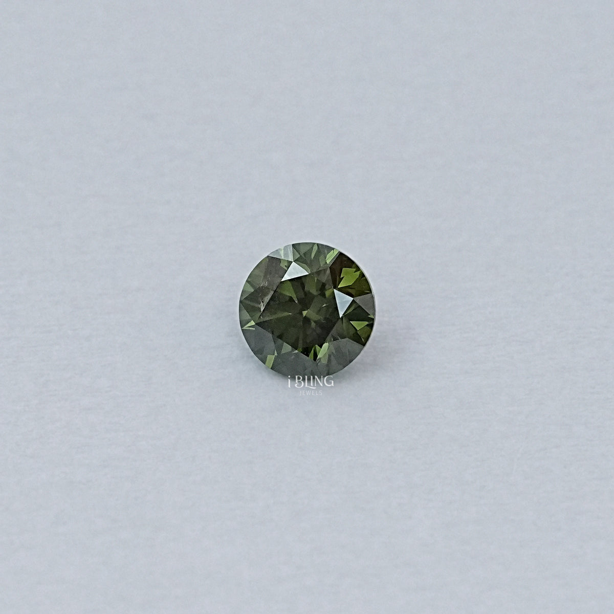Green Round Lab Grown Loose Diamond Loose Diamond