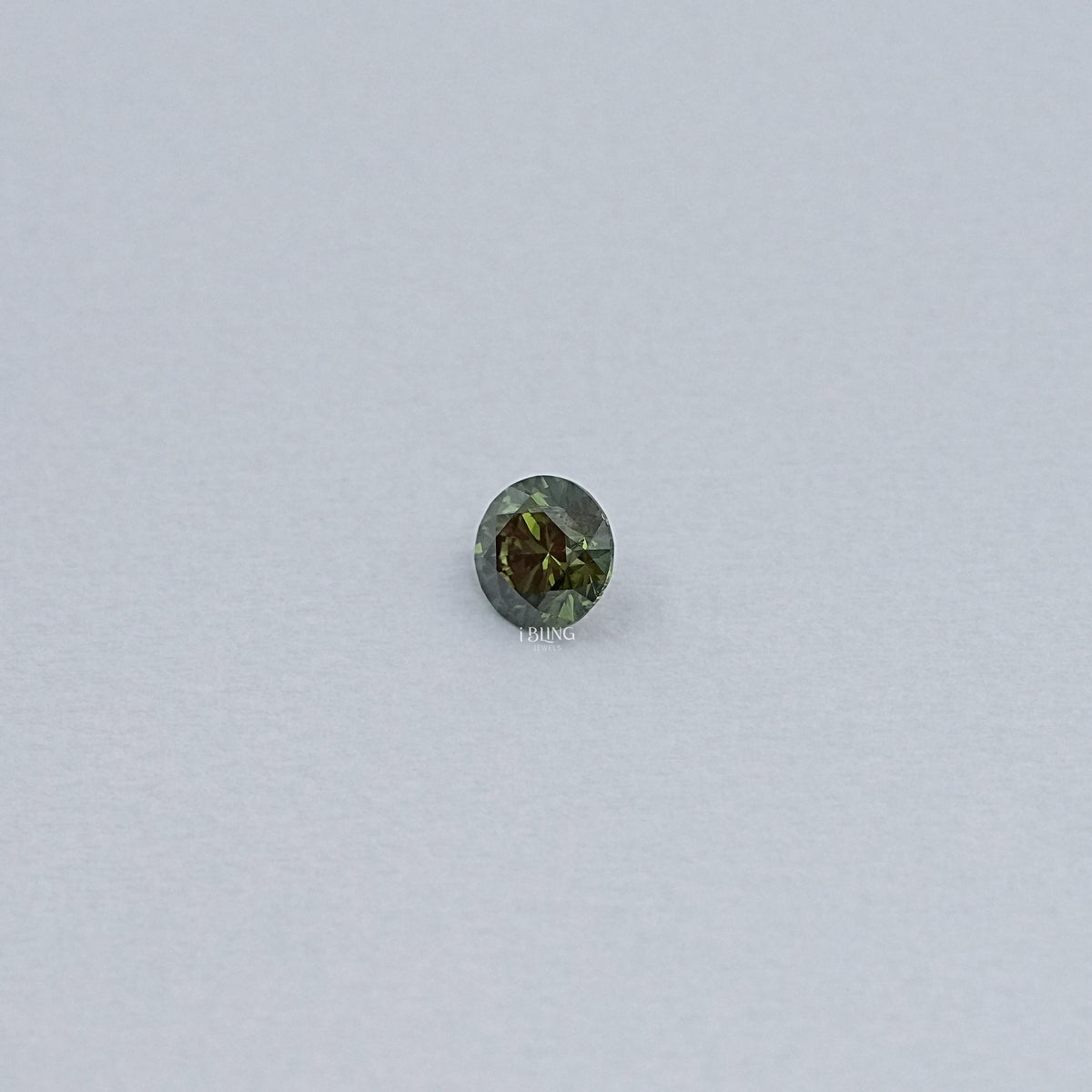 Green Round Lab Grown Loose Diamond Loose Diamond