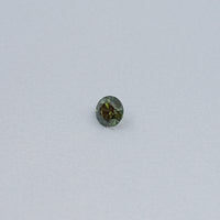 Green Round Lab Grown Loose Diamond