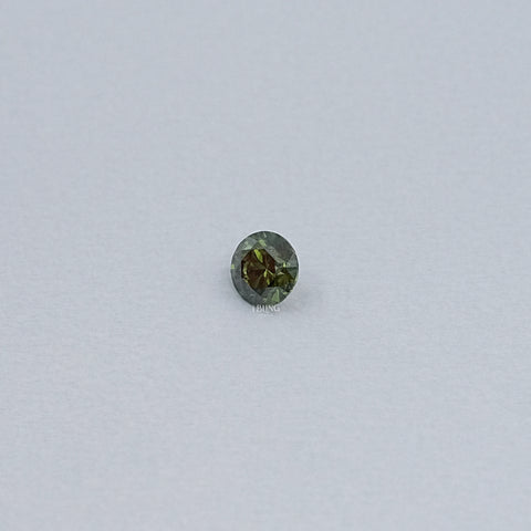Green Round Lab Grown Loose Diamond