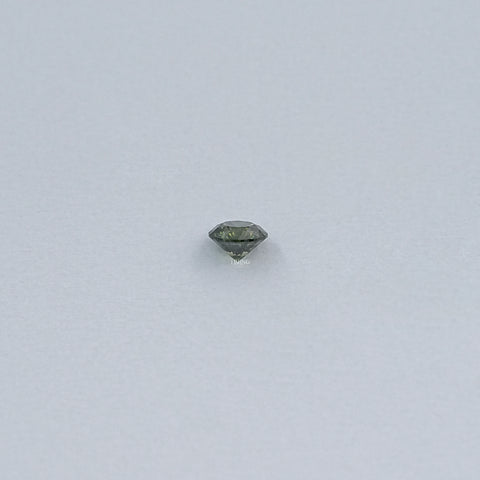 Green Round Lab Grown Loose Diamond