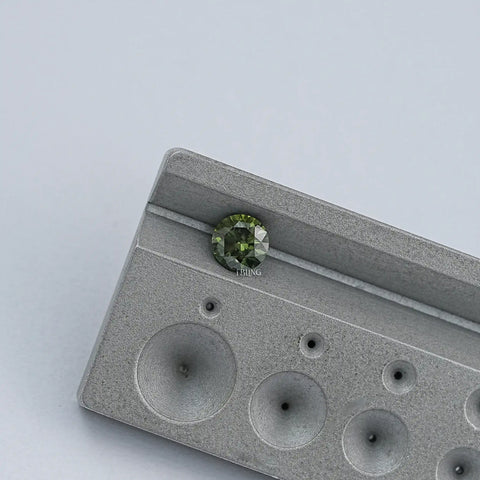 Green Round Lab Grown Loose Diamond