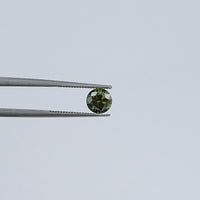 Green Round Lab Grown Loose Diamond