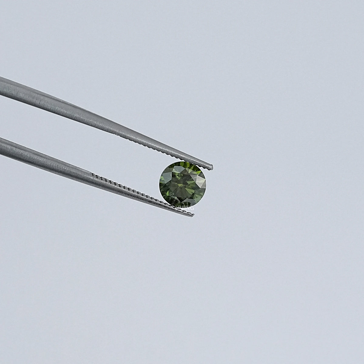 Green Round Lab Grown Loose Diamond Loose Diamond