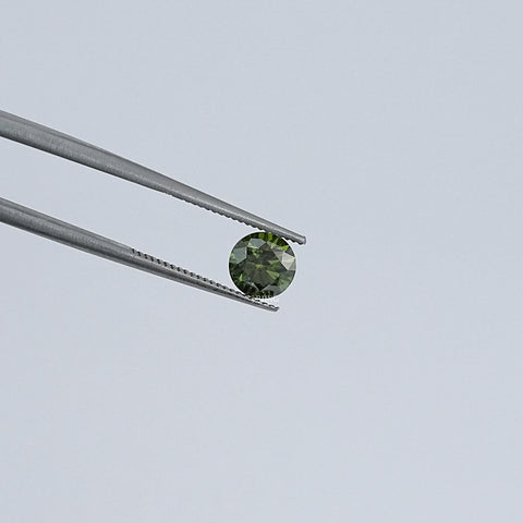 Green Round Lab Grown Loose Diamond