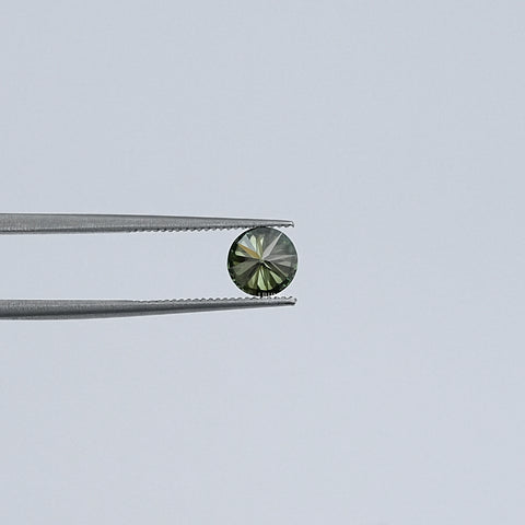 Green Round Lab Grown Loose Diamond