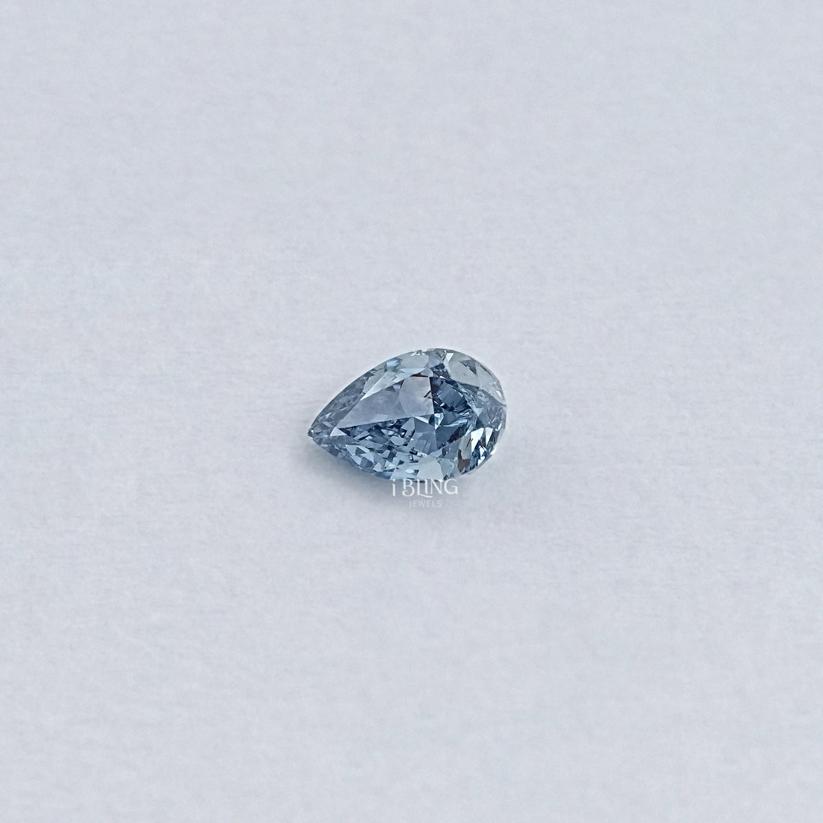 Blue Pear Shape Lab Loose Diamond Loose Diamond