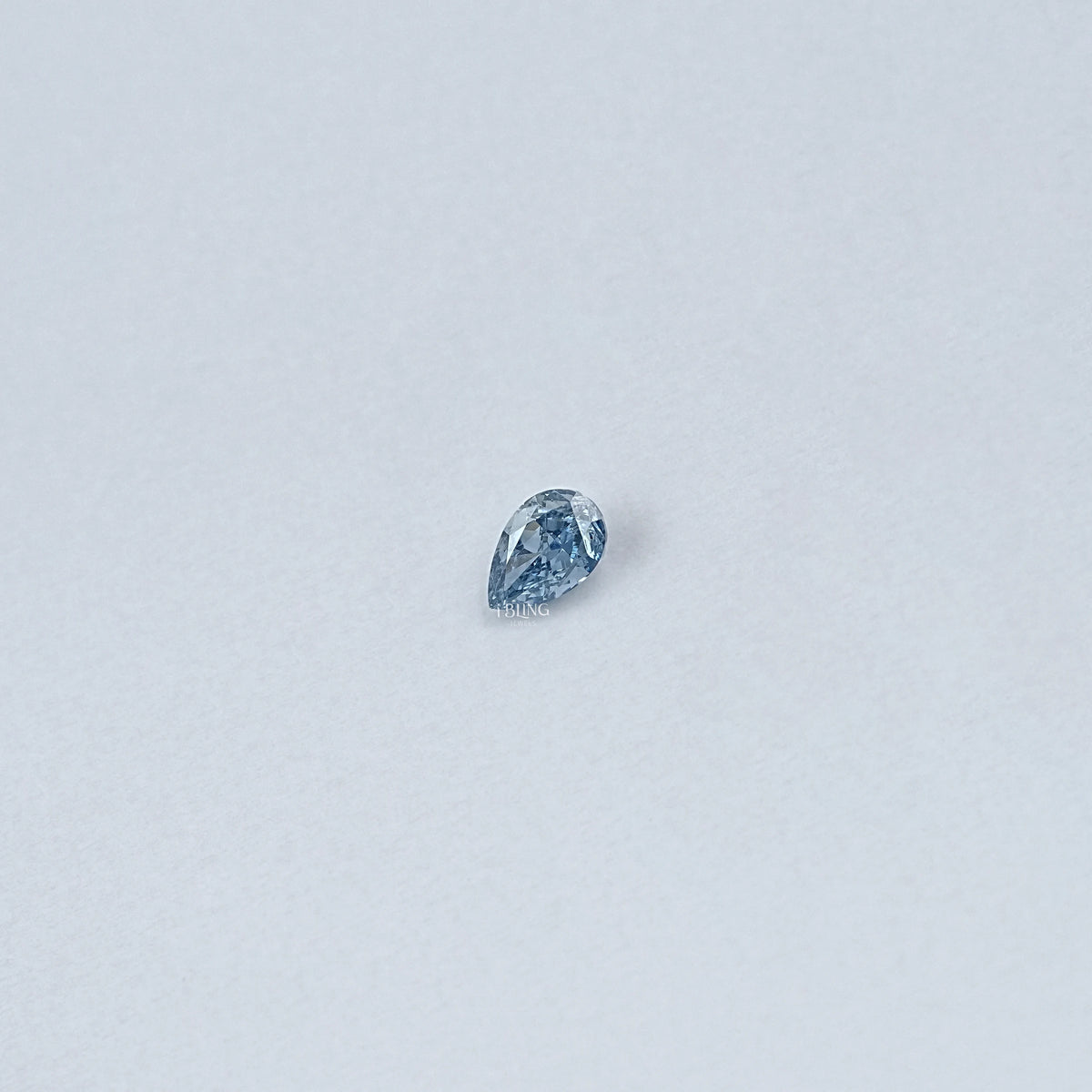 Blue Pear Shape Lab Loose Diamond Loose Diamond