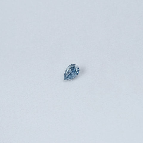 Blue Pear Shape Lab Loose Diamond