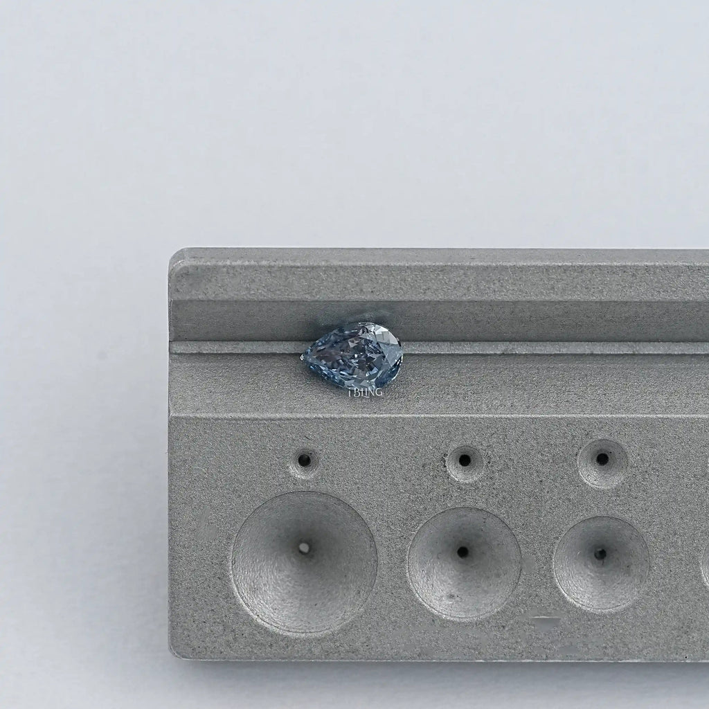 Blue Pear Shape Lab Loose Diamond