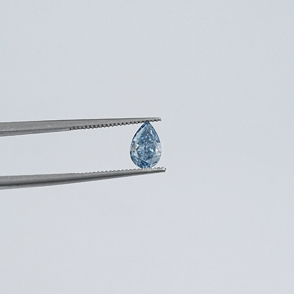 Blue Pear Shape Lab Loose Diamond