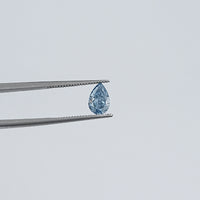 Blue Pear Shape Lab Loose Diamond