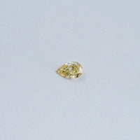 Vivid Yellow Pear Cut Lab Loose Diamond