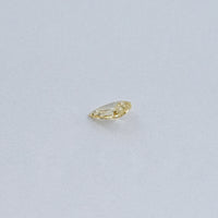 Vivid Yellow Pear Cut Lab Loose Diamond