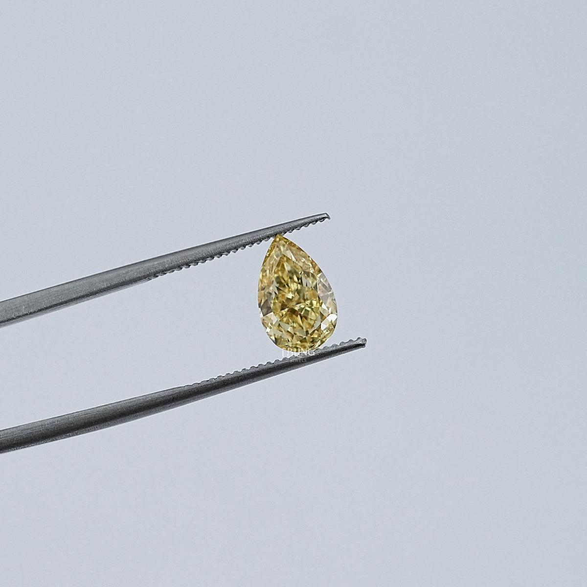 Vivid Yellow Pear Cut Lab Loose Diamond Loose Diamond