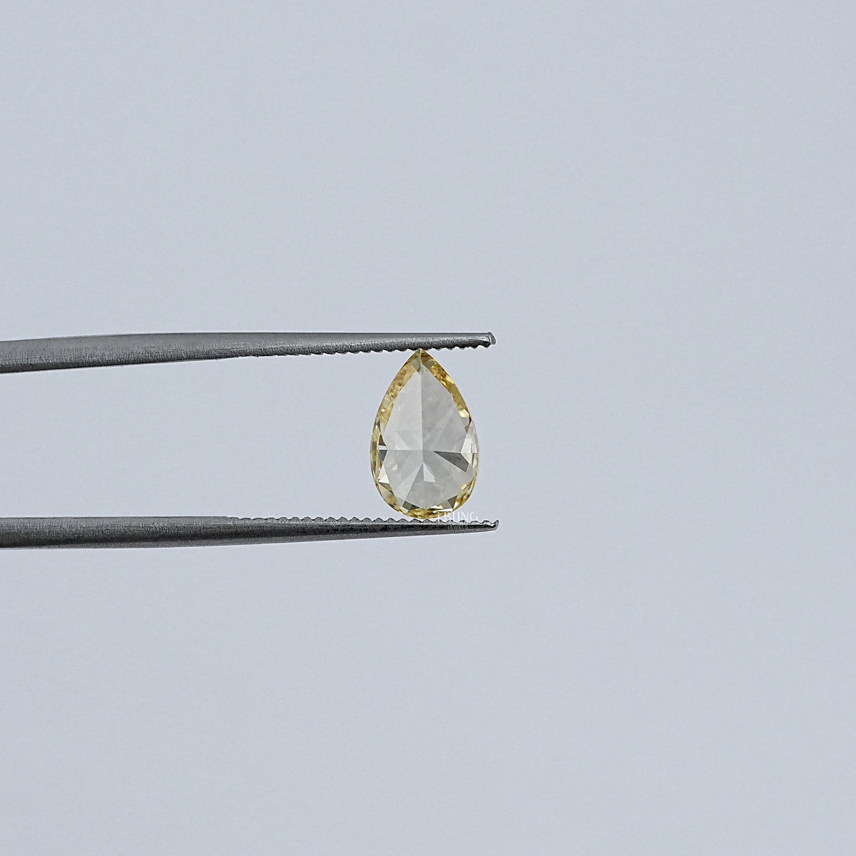 Vivid Yellow Pear Cut Lab Loose Diamond Loose Diamond