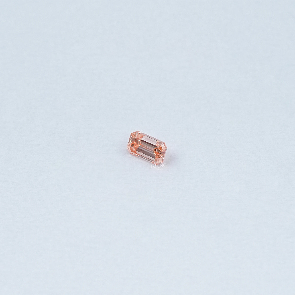 Pink Emerald Cut Lab Grown Loose Diamond